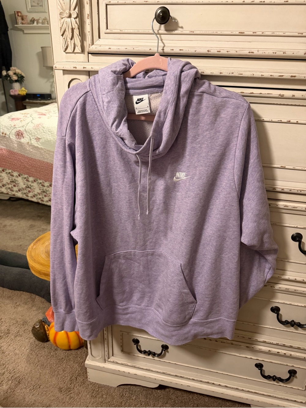 Nike Lavender Hooded Pullover Sweatshirt